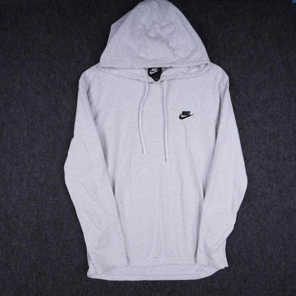 Nike Hoodie Men Large Grey Excellent Lightweight Pullover Futura Logo